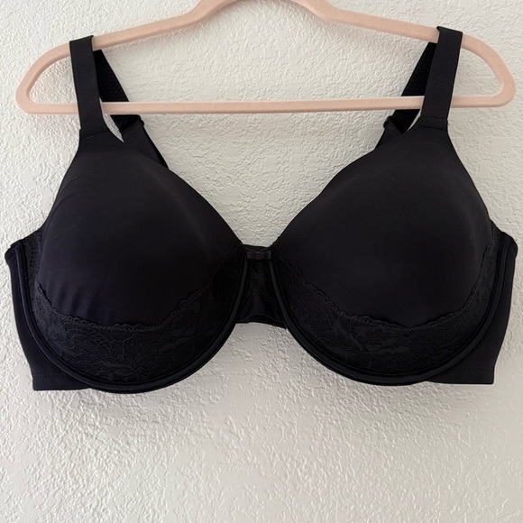 Vanity fair Black Full- Figure Smoothing Underwire Bra Size 40DD - Picture 5 of 9